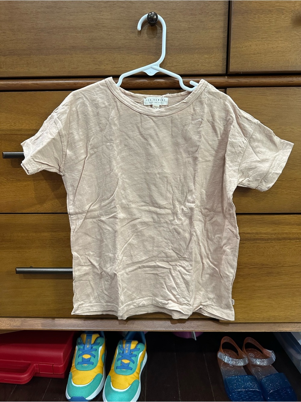 Kids Short Sleeve Tee Sand by Les Gamins